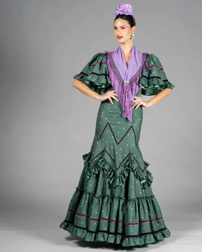 Traje Malagueta 2026 (Verde botella lunar verde jade)