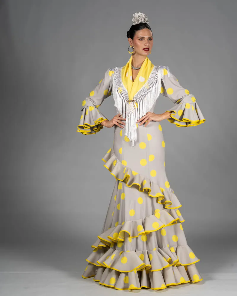 Traje Peñalara 2026 (Gris lunar amarillo)